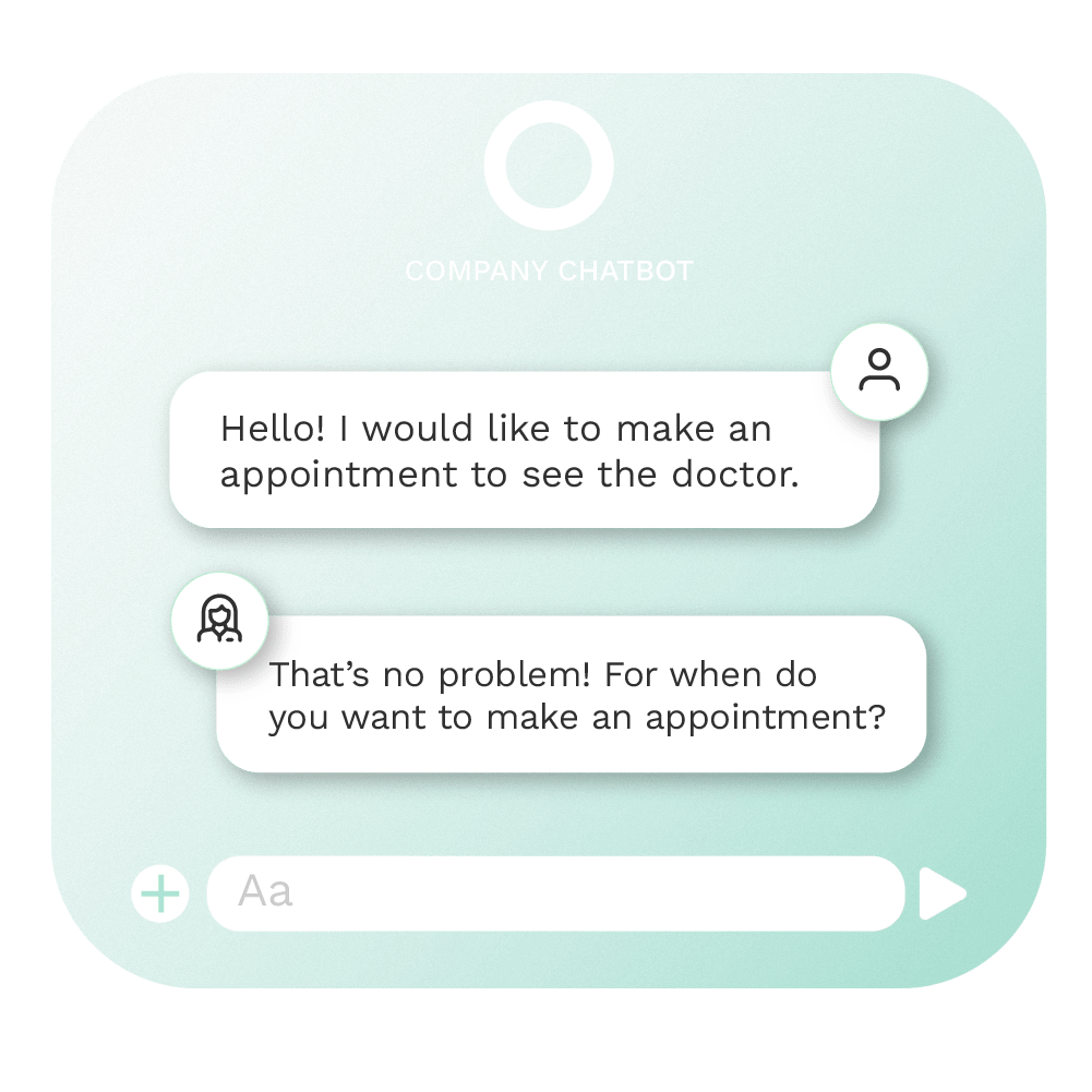 chatbot convo healthcare