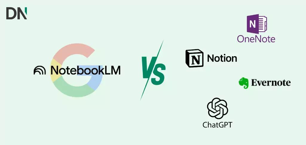 NotebookLM vs Notion Onenote Evernote and ChatGPT