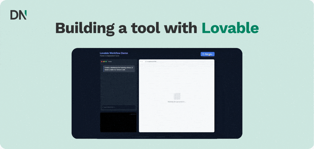 building a tool with lovable