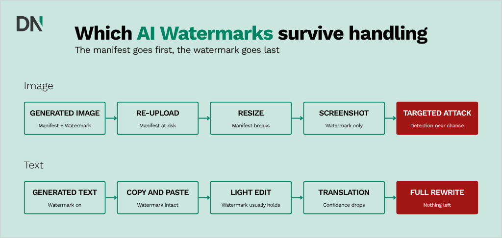 what ai watermarks survive handling