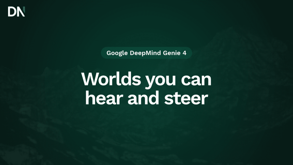 google deepmind's genie 4 adds sound and talking characters to its playable ai worlds