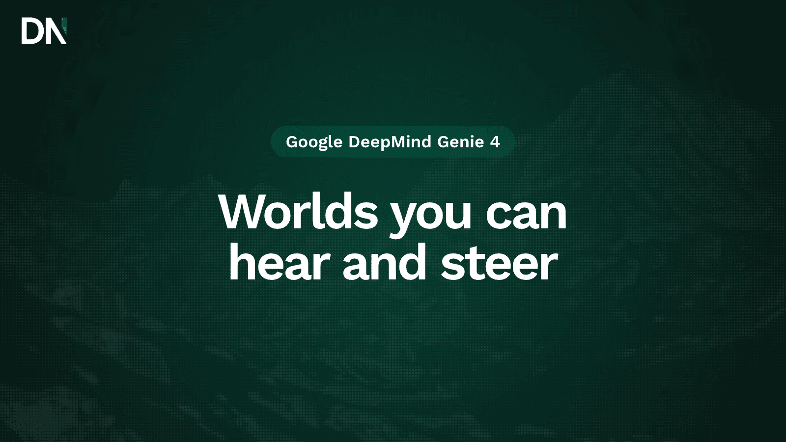 google deepmind's genie 4 adds sound and talking characters to its playable ai worlds