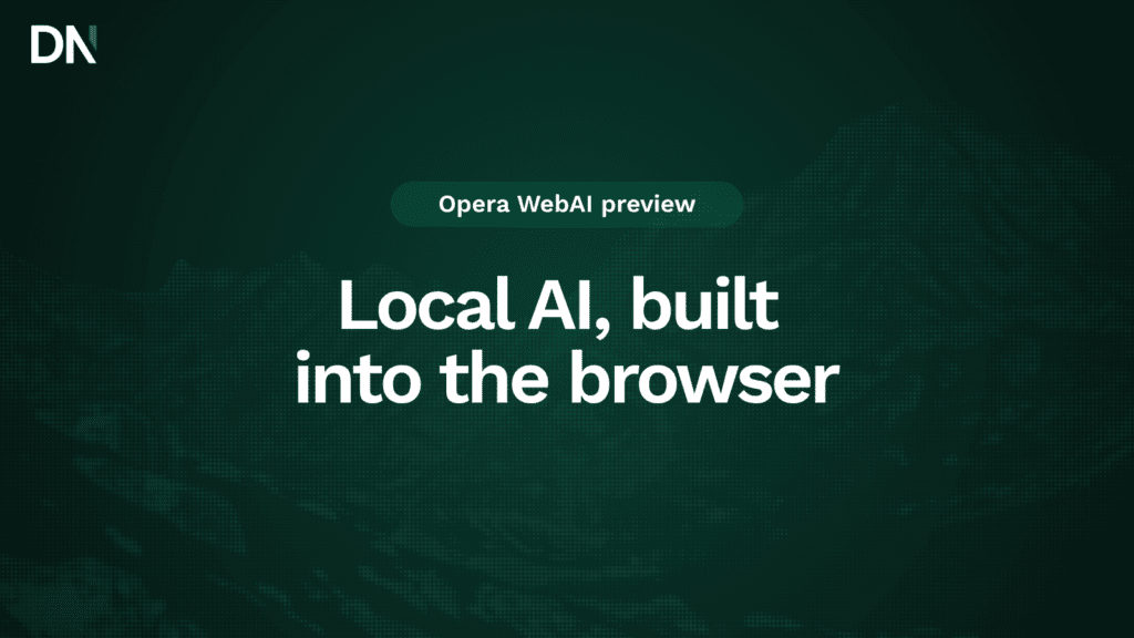 local ai, built into the browser