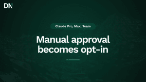 manual approval becomes opt in